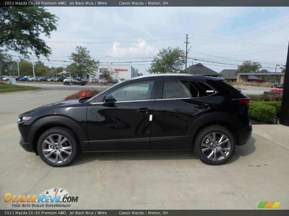 2021 Mazda CX-30 Premium AWD Jet Black Mica / White Photo #6