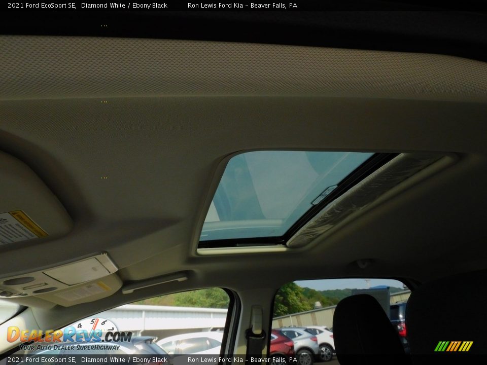 2021 Ford EcoSport SE Diamond White / Ebony Black Photo #14