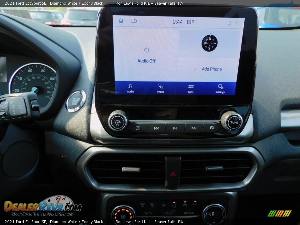 2021 Ford EcoSport SE Diamond White / Ebony Black Photo #15