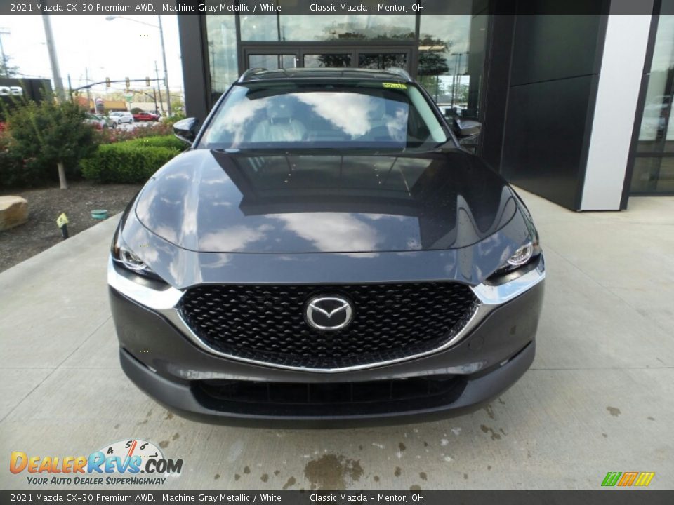 2021 Mazda CX-30 Premium AWD Machine Gray Metallic / White Photo #2