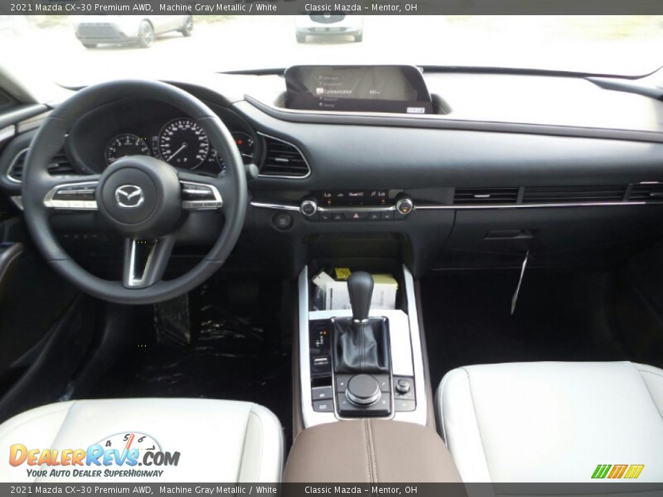 2021 Mazda CX-30 Premium AWD Machine Gray Metallic / White Photo #3