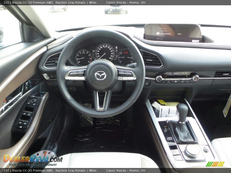 2021 Mazda CX-30 Premium AWD Machine Gray Metallic / White Photo #4