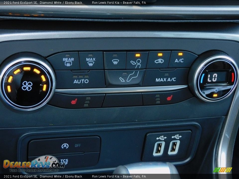 2021 Ford EcoSport SE Diamond White / Ebony Black Photo #17