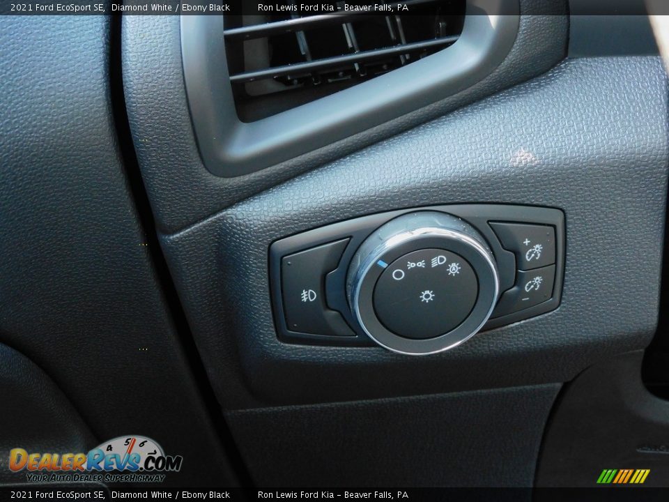 2021 Ford EcoSport SE Diamond White / Ebony Black Photo #18