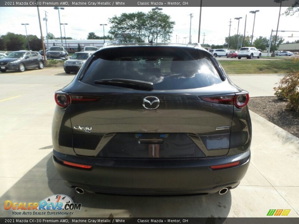 2021 Mazda CX-30 Premium AWD Machine Gray Metallic / White Photo #5