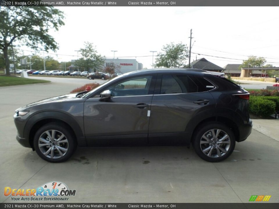 2021 Mazda CX-30 Premium AWD Machine Gray Metallic / White Photo #6
