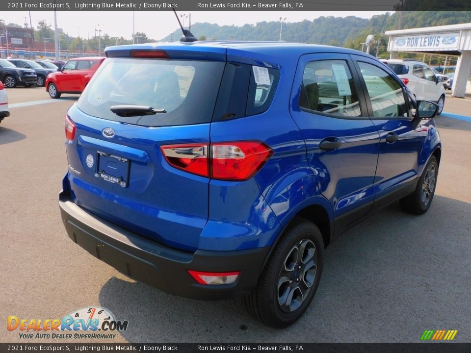 2021 Ford EcoSport S Lightning Blue Metallic / Ebony Black Photo #2