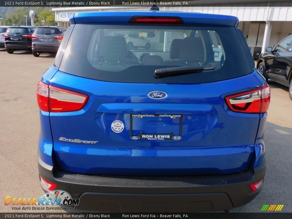 2021 Ford EcoSport S Lightning Blue Metallic / Ebony Black Photo #3