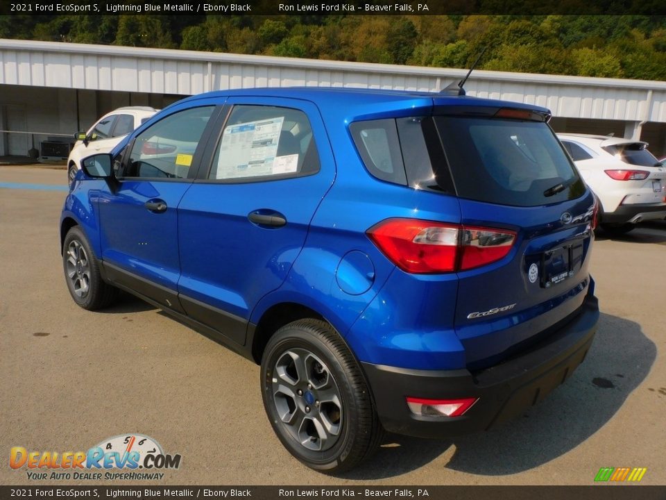 2021 Ford EcoSport S Lightning Blue Metallic / Ebony Black Photo #4