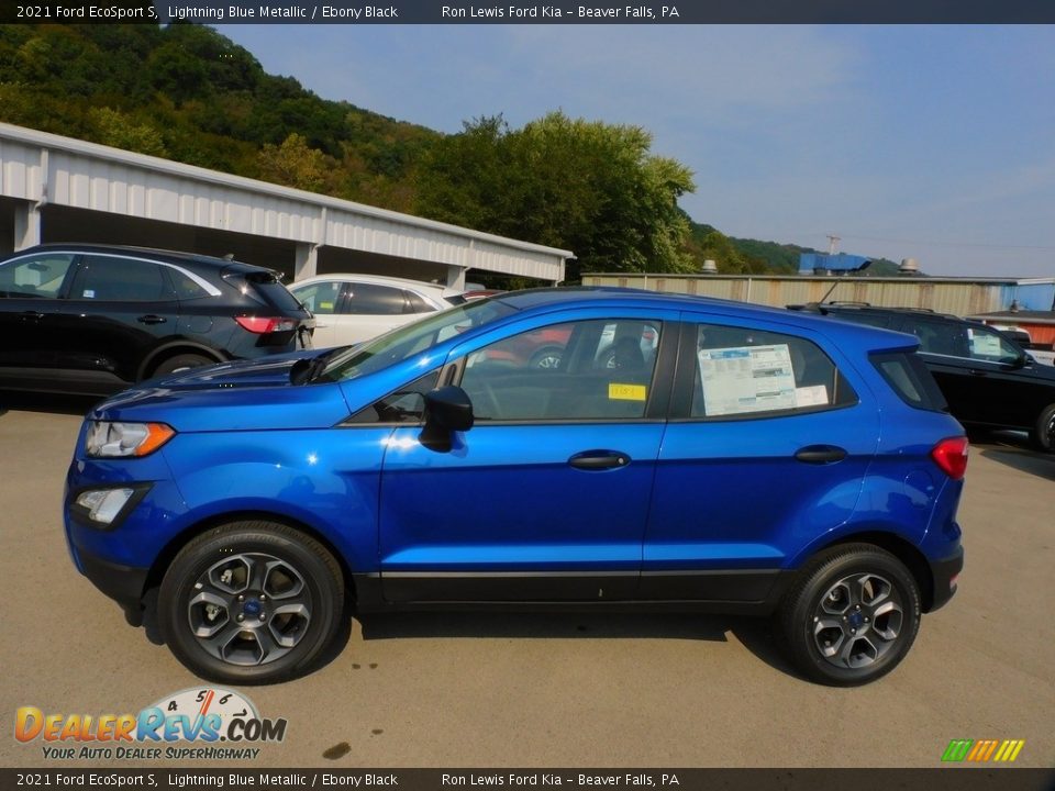 2021 Ford EcoSport S Lightning Blue Metallic / Ebony Black Photo #5
