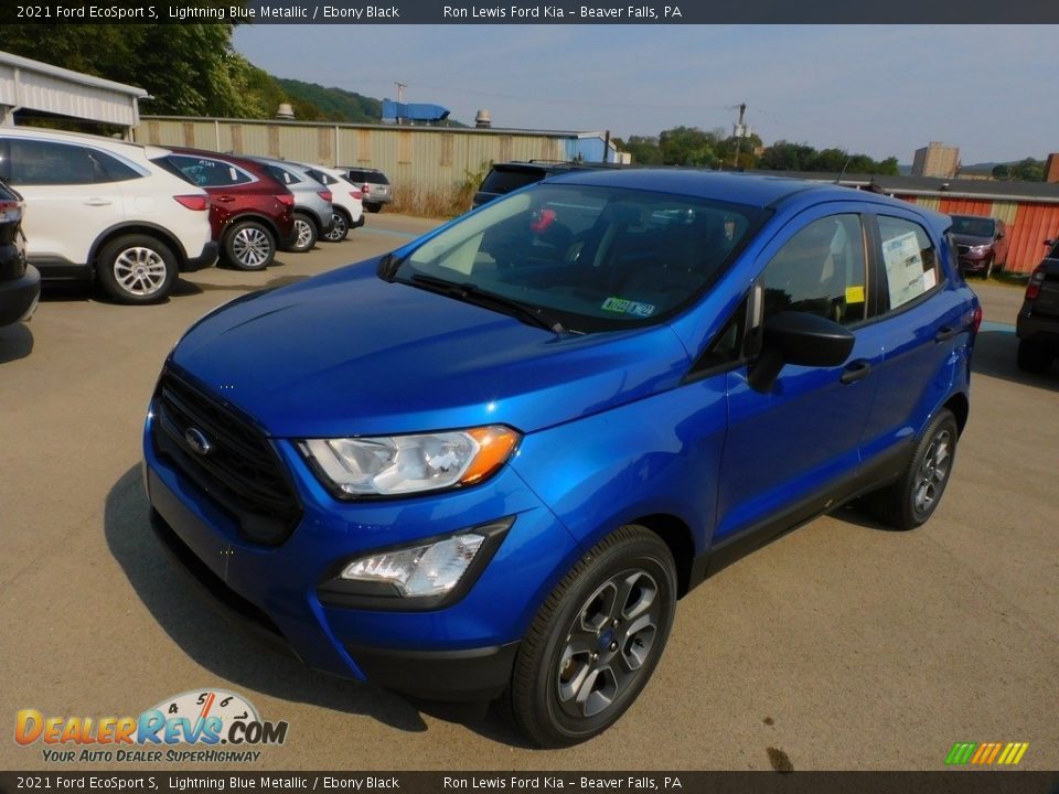 2021 Ford EcoSport S Lightning Blue Metallic / Ebony Black Photo #6