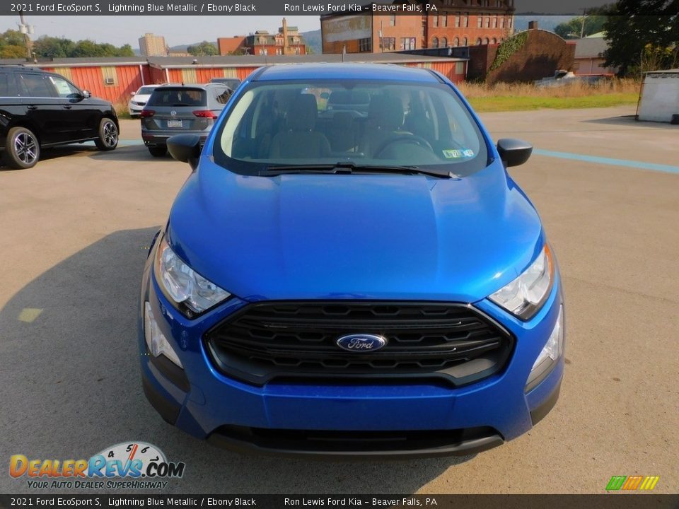 2021 Ford EcoSport S Lightning Blue Metallic / Ebony Black Photo #7