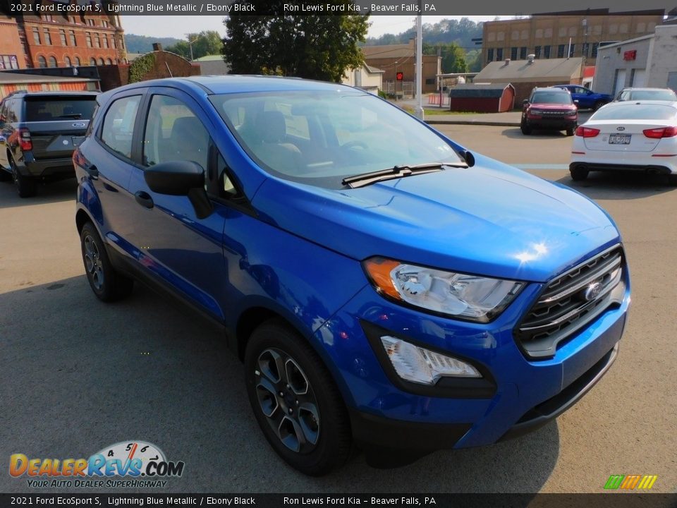 2021 Ford EcoSport S Lightning Blue Metallic / Ebony Black Photo #8