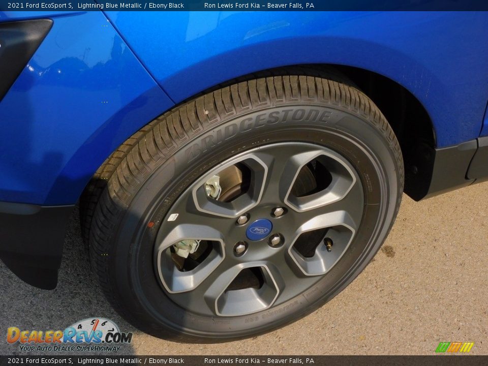 2021 Ford EcoSport S Lightning Blue Metallic / Ebony Black Photo #9