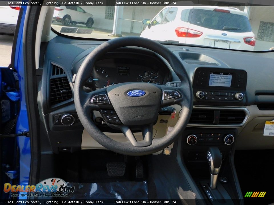 2021 Ford EcoSport S Lightning Blue Metallic / Ebony Black Photo #12