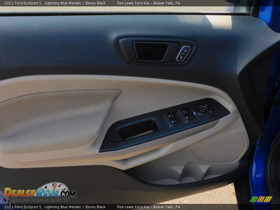 2021 Ford EcoSport S Lightning Blue Metallic / Ebony Black Photo #13