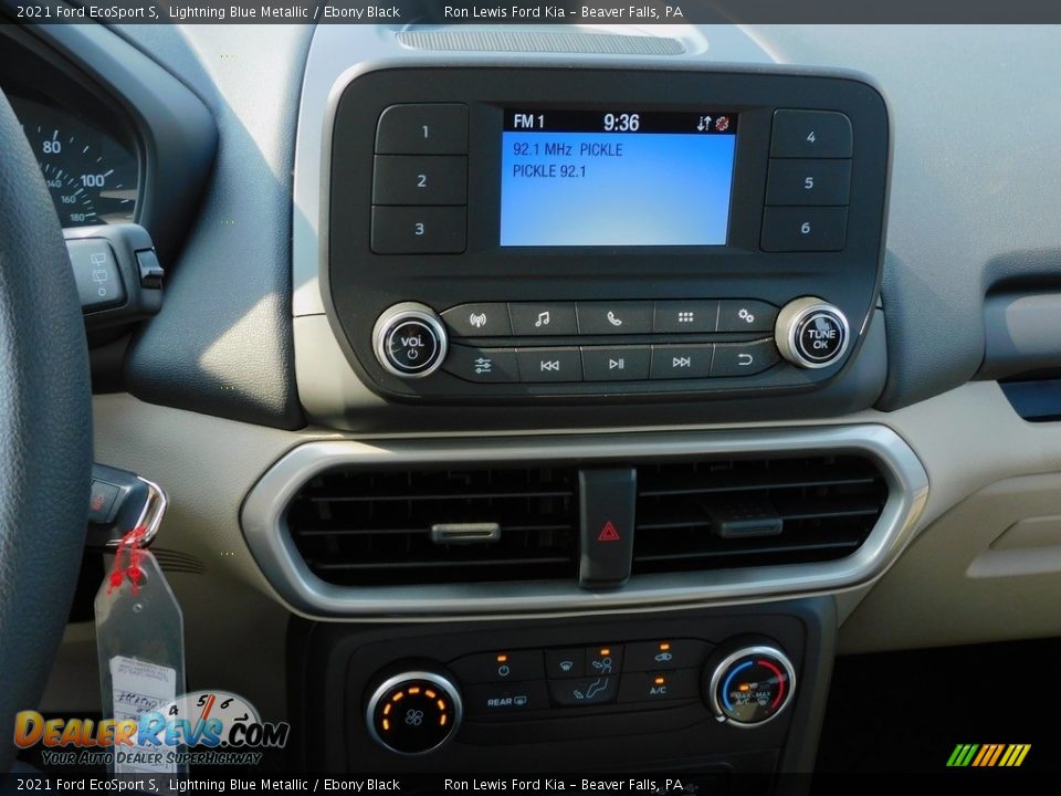 2021 Ford EcoSport S Lightning Blue Metallic / Ebony Black Photo #14
