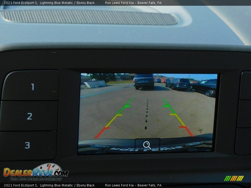 2021 Ford EcoSport S Lightning Blue Metallic / Ebony Black Photo #15