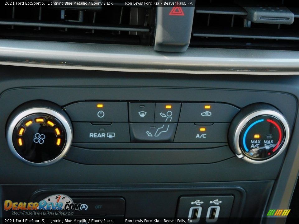 2021 Ford EcoSport S Lightning Blue Metallic / Ebony Black Photo #16
