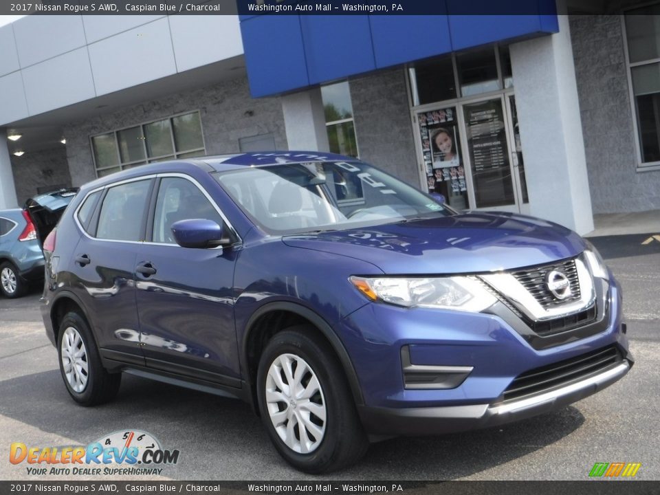 2017 Nissan Rogue S AWD Caspian Blue / Charcoal Photo #1