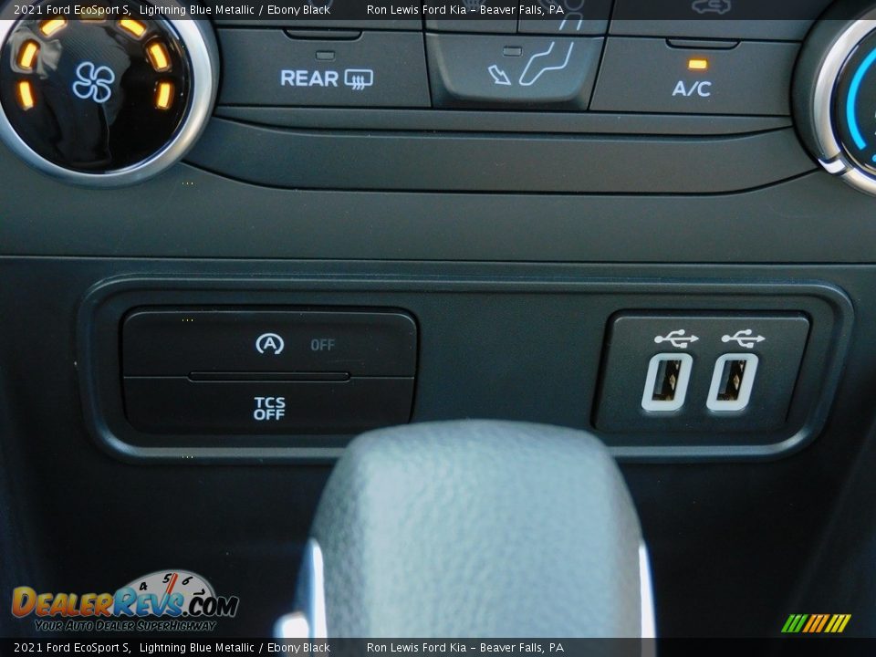 2021 Ford EcoSport S Lightning Blue Metallic / Ebony Black Photo #17