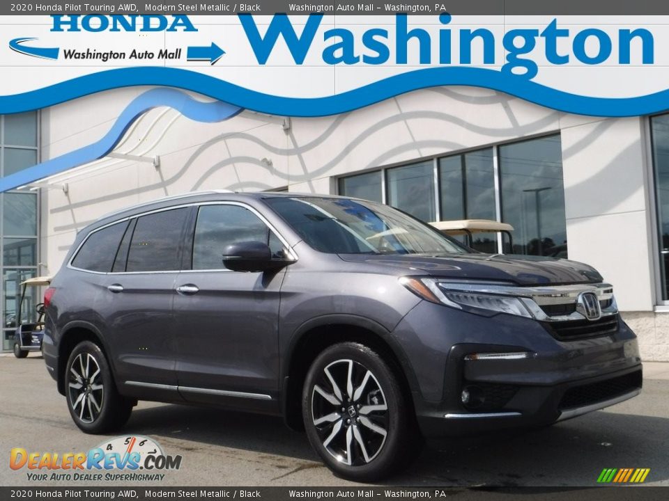 2020 Honda Pilot Touring AWD Modern Steel Metallic / Black Photo #1