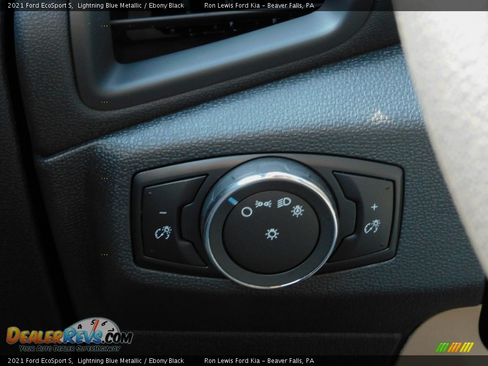 2021 Ford EcoSport S Lightning Blue Metallic / Ebony Black Photo #19