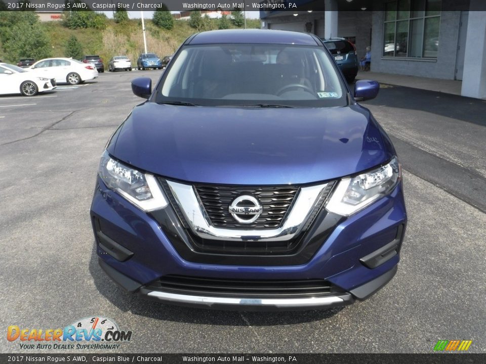 2017 Nissan Rogue S AWD Caspian Blue / Charcoal Photo #4