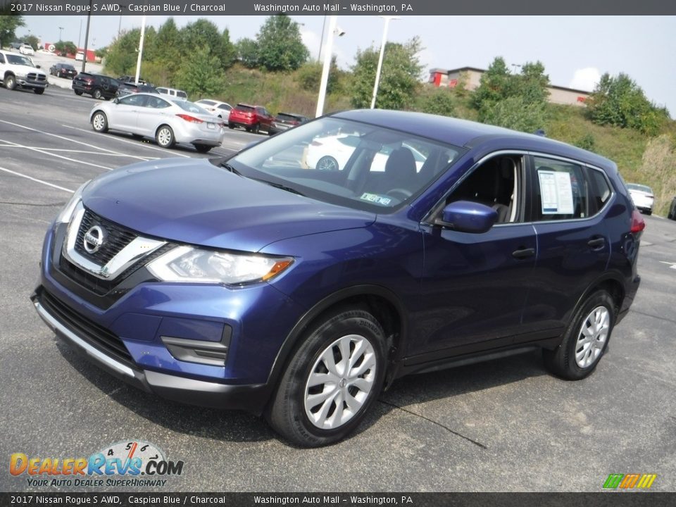 2017 Nissan Rogue S AWD Caspian Blue / Charcoal Photo #5