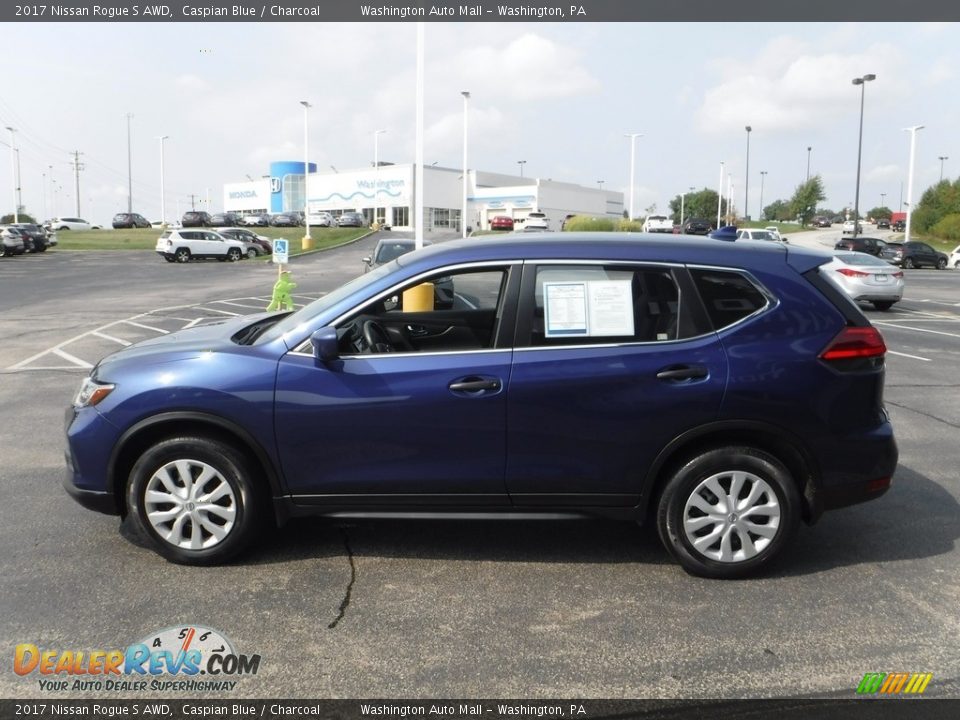 2017 Nissan Rogue S AWD Caspian Blue / Charcoal Photo #6