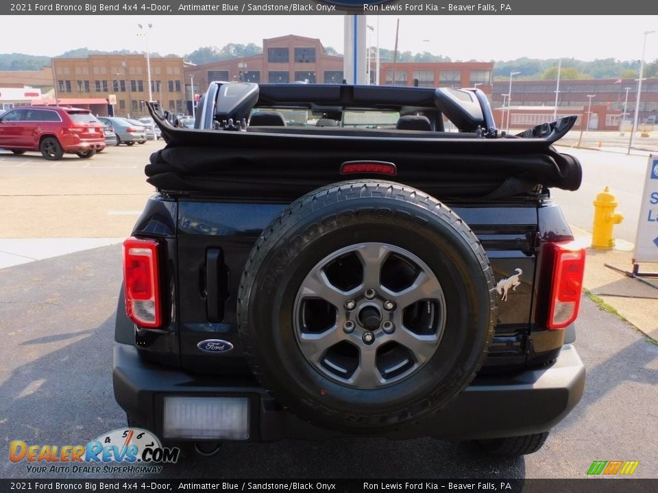 2021 Ford Bronco Big Bend 4x4 4-Door Antimatter Blue / Sandstone/Black Onyx Photo #3