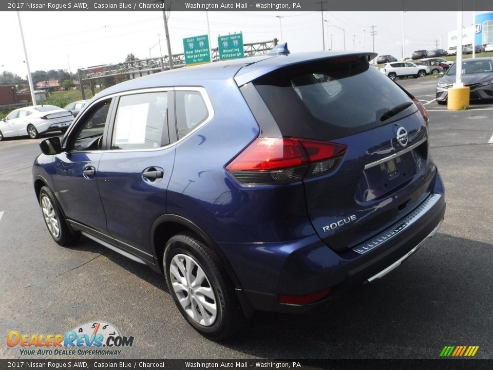 2017 Nissan Rogue S AWD Caspian Blue / Charcoal Photo #7