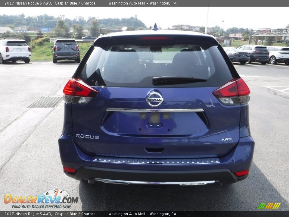 2017 Nissan Rogue S AWD Caspian Blue / Charcoal Photo #8