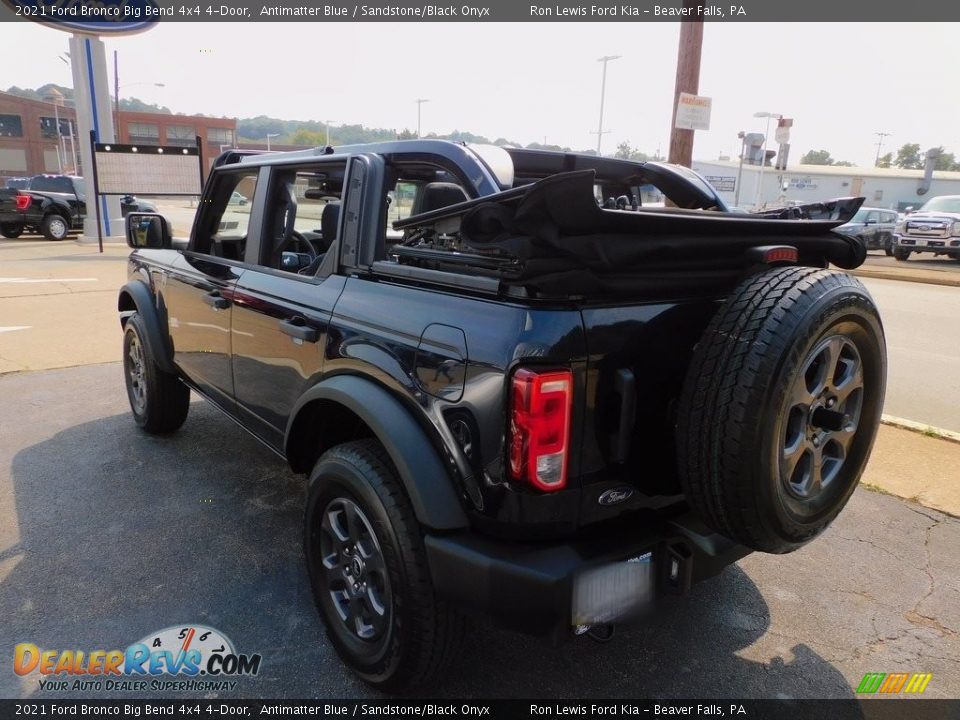2021 Ford Bronco Big Bend 4x4 4-Door Antimatter Blue / Sandstone/Black Onyx Photo #5