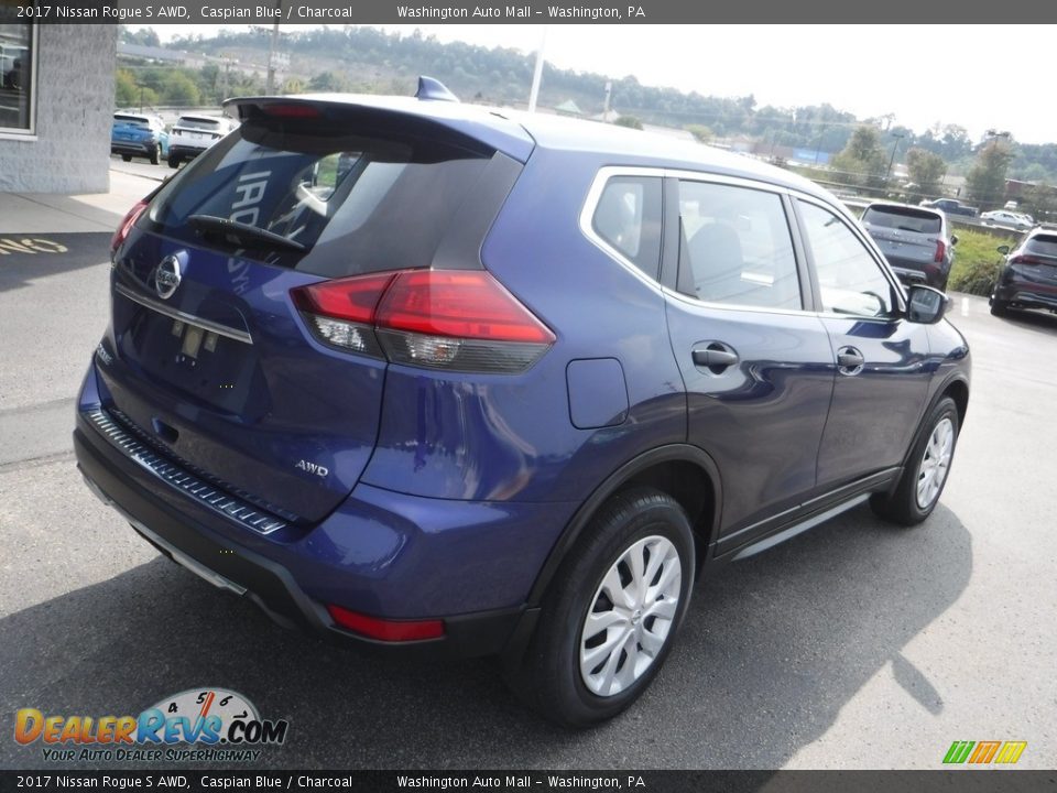 2017 Nissan Rogue S AWD Caspian Blue / Charcoal Photo #9