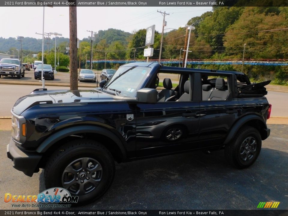 2021 Ford Bronco Big Bend 4x4 4-Door Antimatter Blue / Sandstone/Black Onyx Photo #6