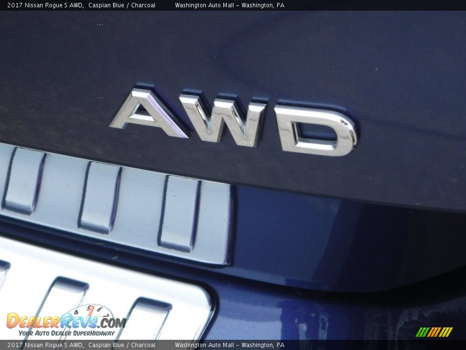 2017 Nissan Rogue S AWD Caspian Blue / Charcoal Photo #10