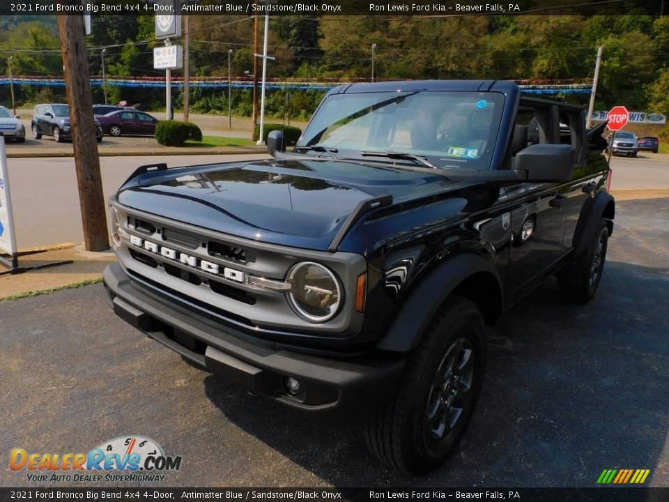 2021 Ford Bronco Big Bend 4x4 4-Door Antimatter Blue / Sandstone/Black Onyx Photo #7