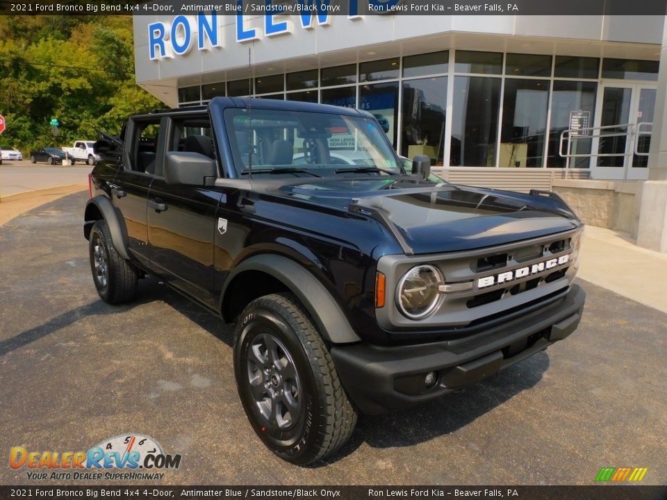 2021 Ford Bronco Big Bend 4x4 4-Door Antimatter Blue / Sandstone/Black Onyx Photo #9