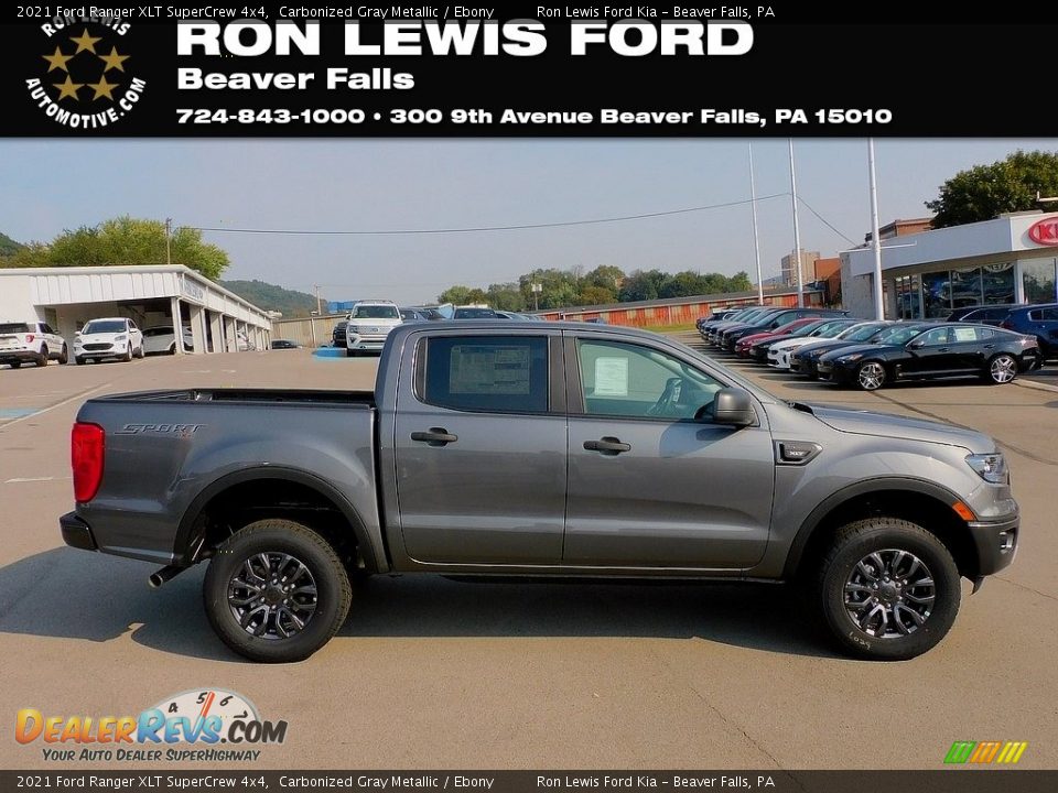 2021 Ford Ranger XLT SuperCrew 4x4 Carbonized Gray Metallic / Ebony Photo #1