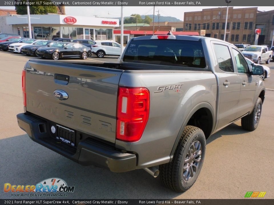 2021 Ford Ranger XLT SuperCrew 4x4 Carbonized Gray Metallic / Ebony Photo #2