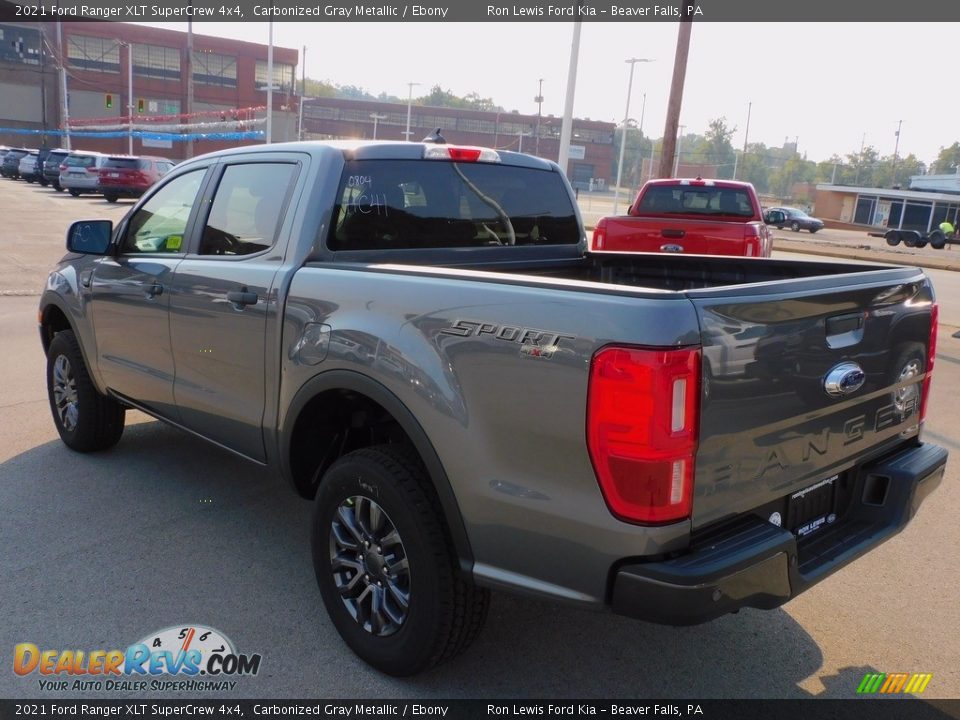 2021 Ford Ranger XLT SuperCrew 4x4 Carbonized Gray Metallic / Ebony Photo #5