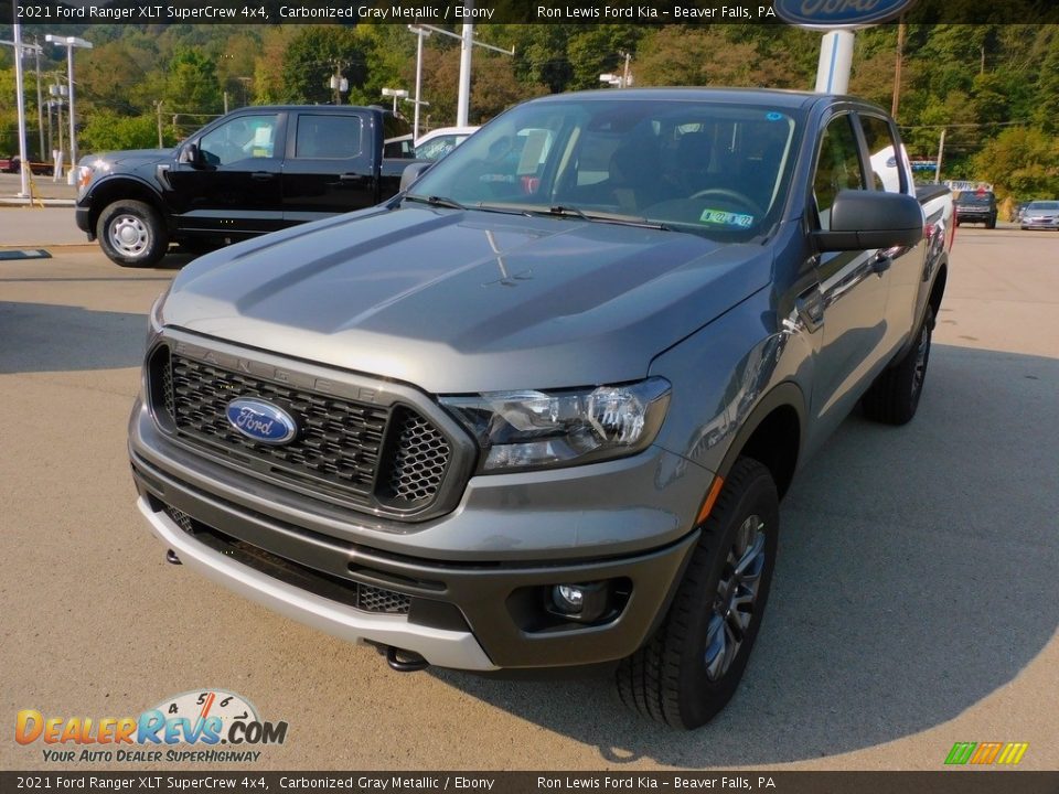 2021 Ford Ranger XLT SuperCrew 4x4 Carbonized Gray Metallic / Ebony Photo #7