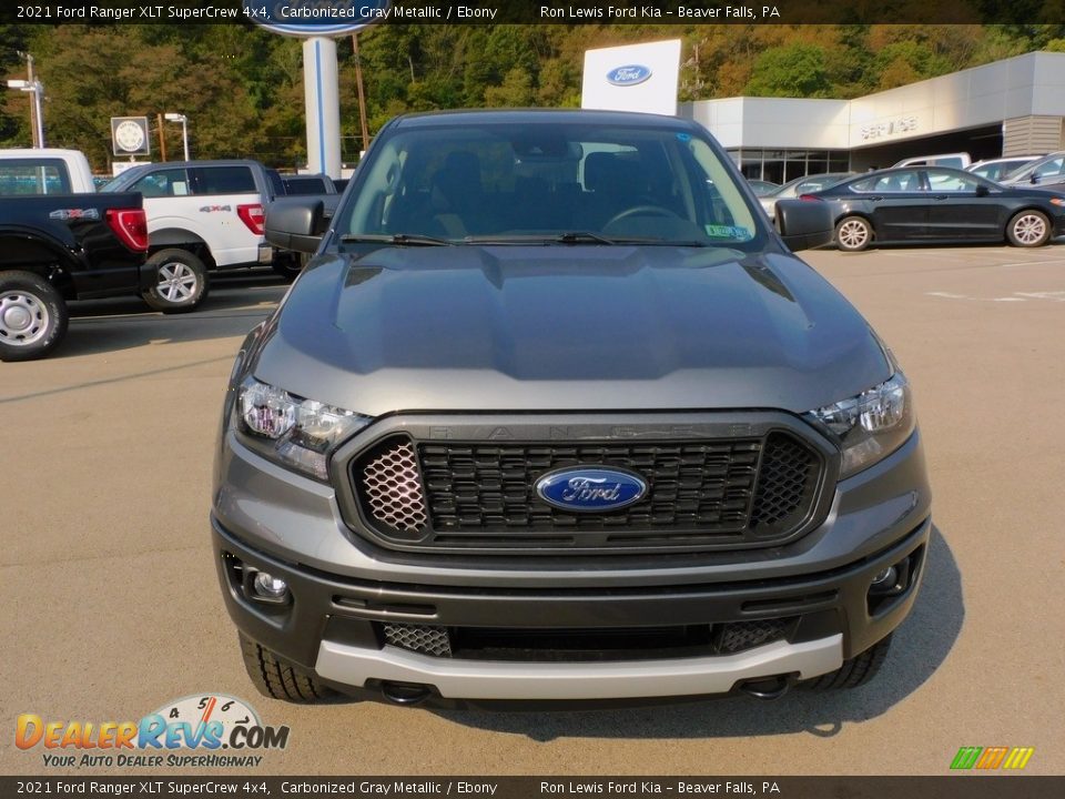 2021 Ford Ranger XLT SuperCrew 4x4 Carbonized Gray Metallic / Ebony Photo #8