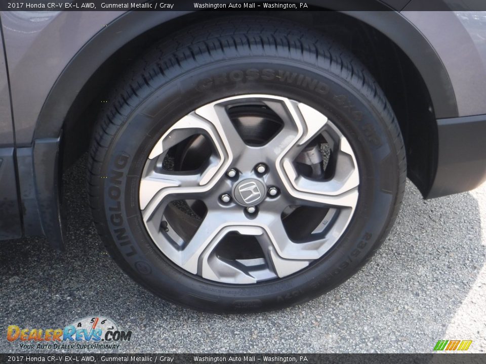 2017 Honda CR-V EX-L AWD Gunmetal Metallic / Gray Photo #4