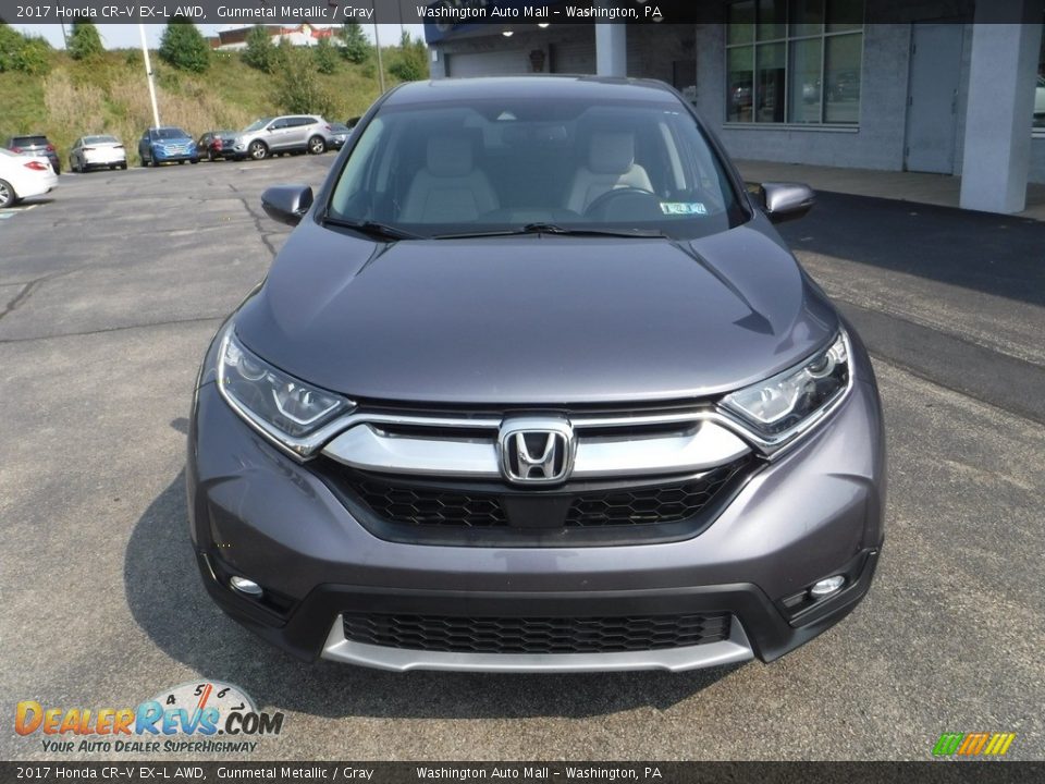 2017 Honda CR-V EX-L AWD Gunmetal Metallic / Gray Photo #5