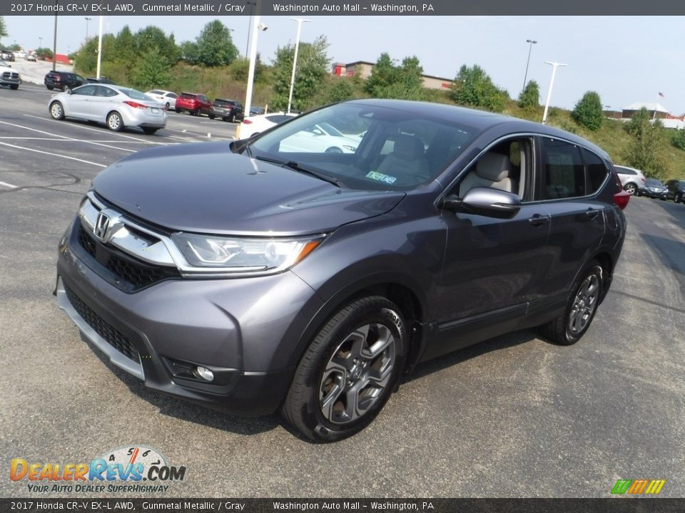 2017 Honda CR-V EX-L AWD Gunmetal Metallic / Gray Photo #6
