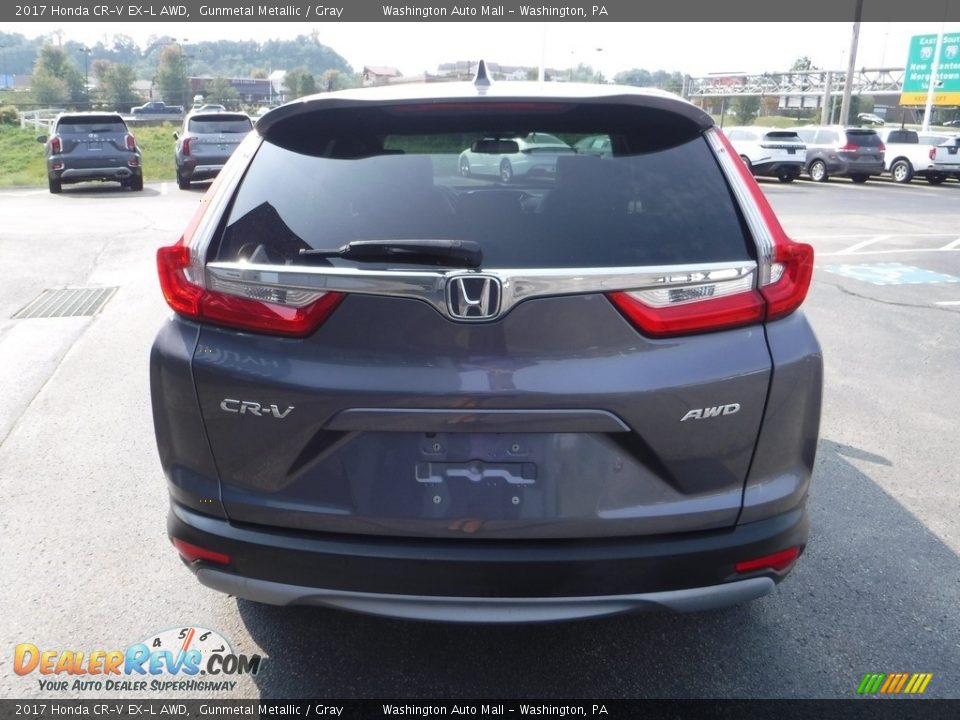 2017 Honda CR-V EX-L AWD Gunmetal Metallic / Gray Photo #8