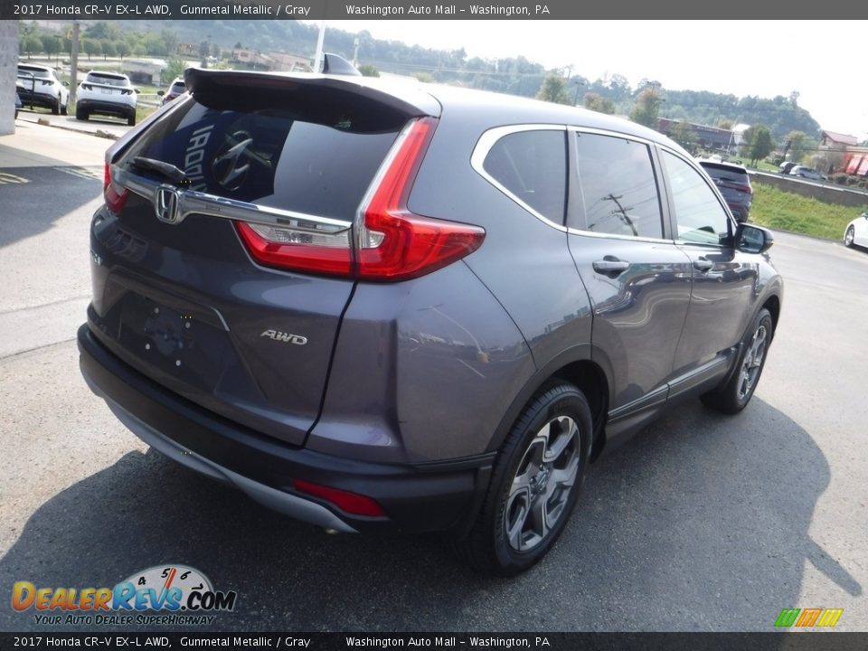 2017 Honda CR-V EX-L AWD Gunmetal Metallic / Gray Photo #9