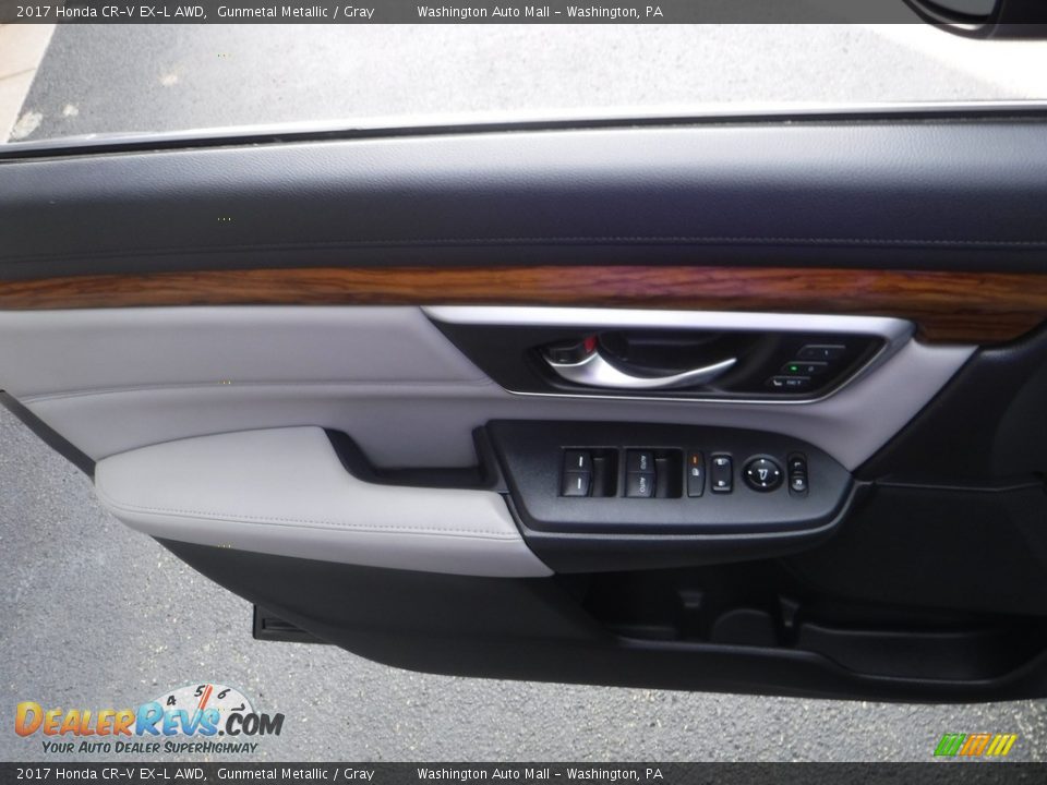 2017 Honda CR-V EX-L AWD Gunmetal Metallic / Gray Photo #12